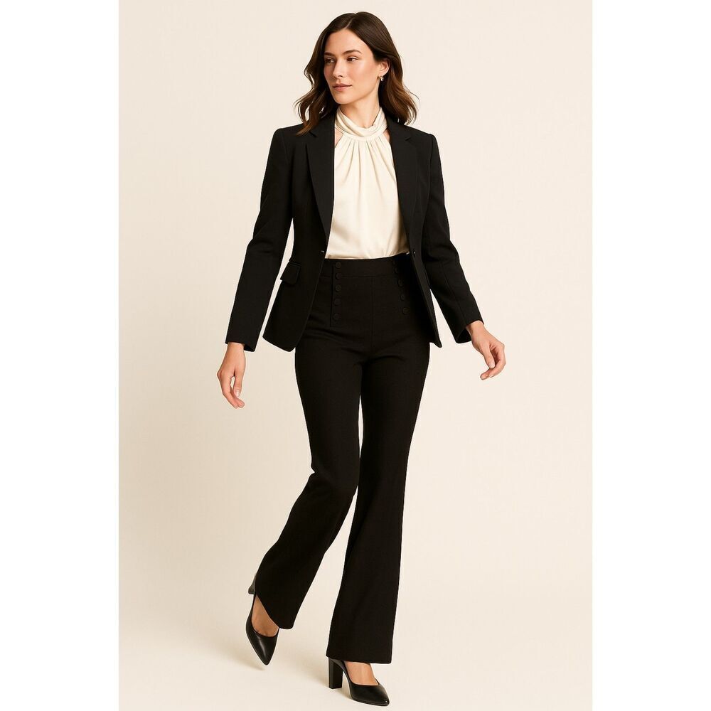 Veronica Beard | Enchanted Evening Sailor Pant High-Rise Flare Size 10 | EUC